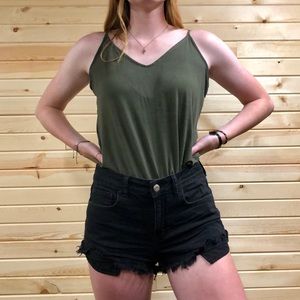 American Eagle high rise festival jean short
